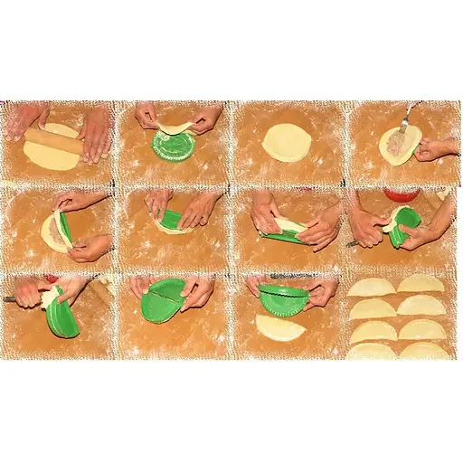 Набір форм для ліплення пельменів, вареників та чебуреків (3 шт.) пельменниця, вареничниця та прес для чебуреків, Господар Різні кольори 87411 - фото 5