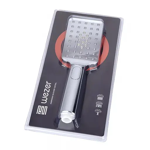 Ручний душ 3 режими, хром Wezer WKY-42, Хром - фото 3