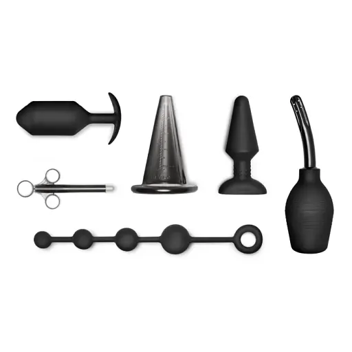 Набір секс-іграшок B-Vibe Anal Education Set: Masster's Degree Edition 7 шт. чорний - фото 2
