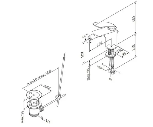 Смеситель для биде AM.PM Sensation F3083100 Хром - фото 2