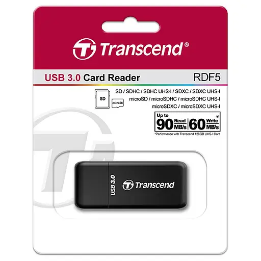 Кардридер Transcend RDF5 USB 3.1 (TS-RDF5K) - фото 2