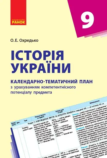 Історія України 9 клас. Календарно-тематичний план