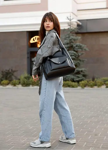 Женская сумка Sambag HOBO BLISS Черная 31 х 31 х 12 см (53453001) - фото 7