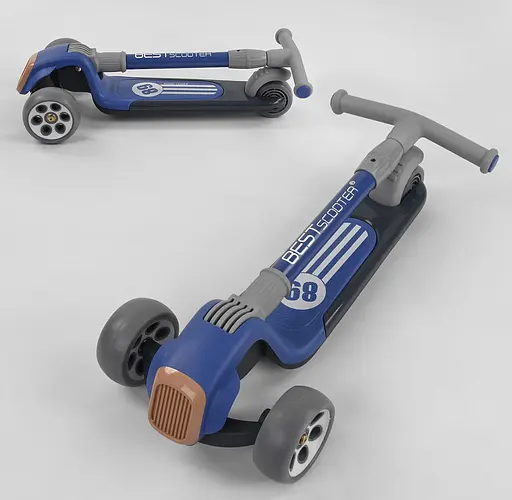 Детский самокат Best Scooter R-S-8999 синий - фото 7