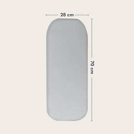 Простынь Lionelo Bamboo Sheet Off White Grey 70 x 28 см (LO-BAMBOO SHEET OFF WHITE GREY 70x28) 2 шт. - фото 5