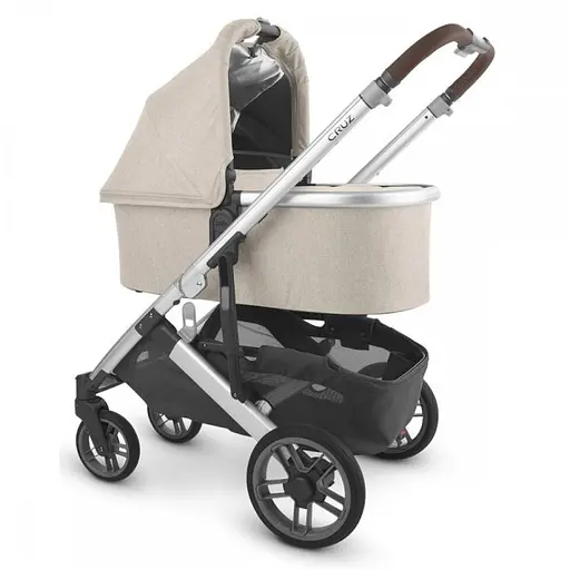 Прогулянкова коляска Uppababy Cruz V2 - Declan + Люлька Uppababy Carrycot-Declan-Oat Melange Silver Frame - фото 10