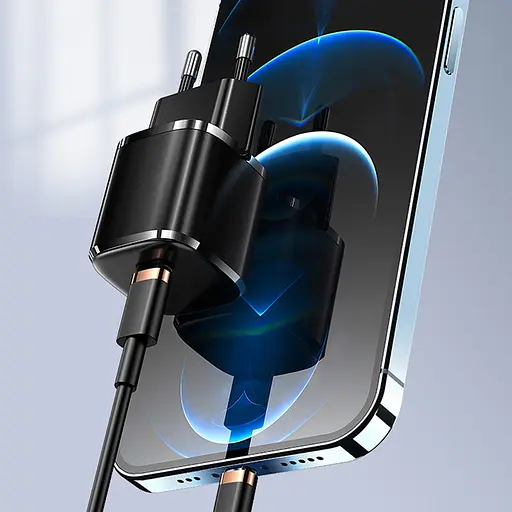 МЗП Usams US-CC124 T36 20W Super Si (1USB-C) Чорний - фото 5