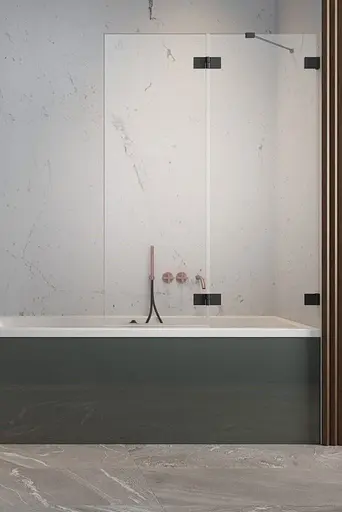 Шторка для ванны Radaway Essenza Pro Black PND II 130 10102130-54-01R правая - фото 1