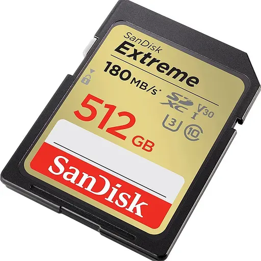 Карта памяти SanDisk SDXC Extreme 512GB UHS-I U3 V30 Class 10 (SDSDXVV-512G-GNCIN) (136570) - фото 2