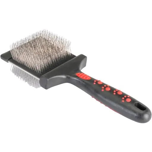 Пуходерка Camon двойная со штифтами из стали 11x7 см MD