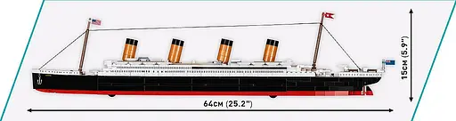 Конструктор COBI R.M.S. Titanic 1:450 (722 деталі) — Велика модель Титаніка 64 см - фото 6