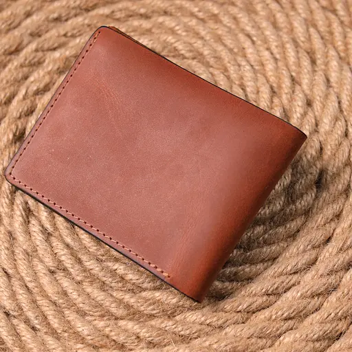 Мужской кожаный кошелек Grande Pelle 11.5х9х1 см acs0023996 - фото 7