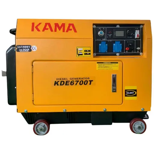 Генератор KAMA kde6700t / 5000 Вт / Дизель kde6700t) - фото 1