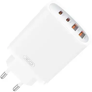 Сетевое зарядное устройство для XO CE22 (EU) 45W GaN Nitride (2USB-C+2USB-A) Fast Charging Charger Белый - фото 1