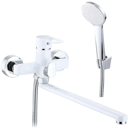 Змішувач для ванни Lidz Latwa 005 (k35) LDLAT005WHI45425 White - фото 1