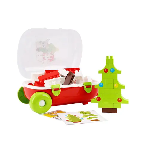 Детский конструктор Новогодний ТехноК 8805TXK в чемодане - фото 5