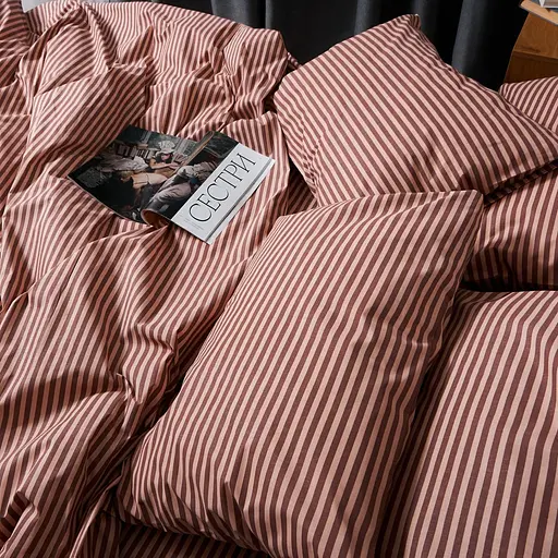 Комплект постельного белья Moon&Star Бязь Gold Люкс Autumn Stripes Двуспальные 175х210 наволочки 2х40х60 - фото 2