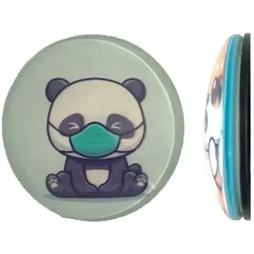 Тримач Поп Сокет New Glass (Скло) Baby Panda №14 - фото 1