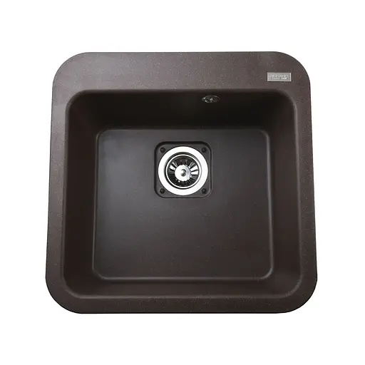 Гранітна мийка Globus Lux Barbora коричневий 510x510мм-А0006 000009833, Коричневий - фото 5