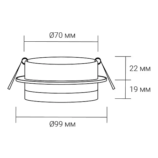 Встраиваемый светильник Ardero DL2811 под лампу белый - фото 3