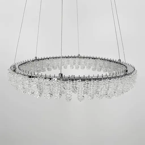Кільцева кришталева люстра в хромі Ø 50 см | Арт. 33038-500 CH | Line F - фото 2