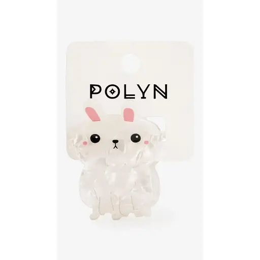 Заколка-краб для девочки Polin 3693-6 Белый - фото 1