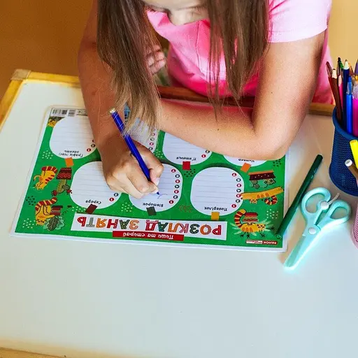 Детское расписание уроков "Котики" 10104271 А4 - фото 7