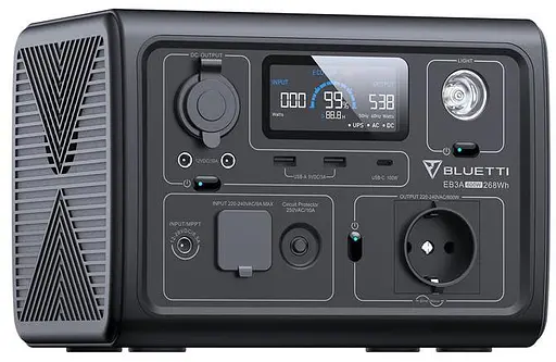Портативна зарядна станція Bluetti EB3A 268Вт 600Вт електростанція - фото 2