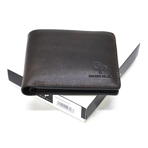 Мужской кожаный кошелек Grande Pelle 11х9х1.5 см acs0029282 - фото 7