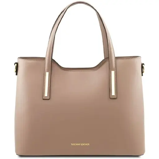 Сумка тоут через плечо женская кожаная Tuscany 37.5х27.5х16.5 см sum0028622 - фото 1