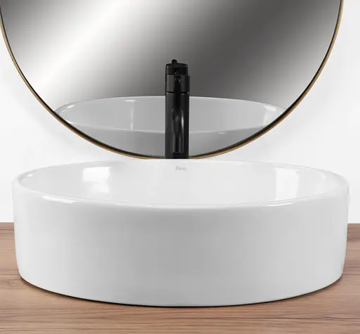 Умивальник Rea Fonda white накладний REA-U0604, Білий - фото 4