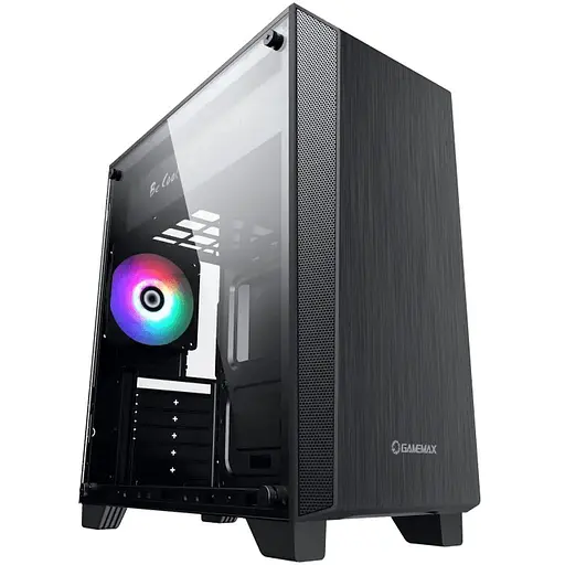 Корпус GameMax Nova N5 Black, без БЖ, Midi Tower, ATX / Micro ATX / Mini ITX, 1хUSB 3.0, 1хUSB 2.0, 1x120 мм LED, 430x200x437 мм, 0.5 мм, 4.0 кг