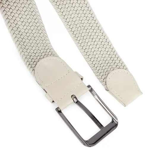 Ремінь гумка чоловічий PS-40045 (110 см) бежевий плетений - фото 3