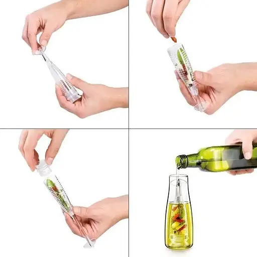 Диспенсер дозатор для масла уксуса соуса стеклянная бутылка 500 мл, Kitchen Master 85310 - фото 8