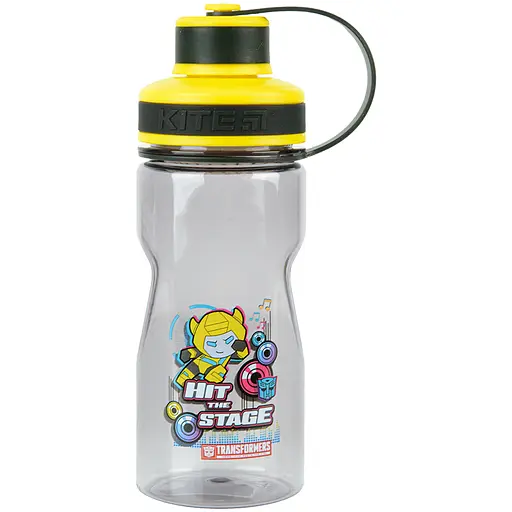 Пляшечка для води Kite Transformers TF22-397, 500 мл, сіра