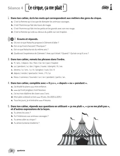 Merci! 4. A2. Cahier d`exercices - фото 7