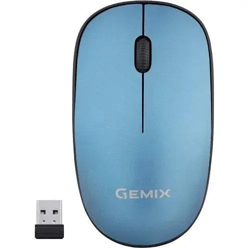 Миша Gemix GM195 синій оптична Wireless 1200 dpi (GM195BL) - фото 1
