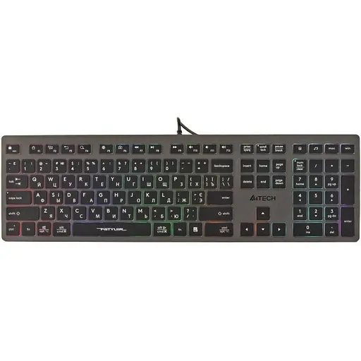 Проводная клавиатура A4Tech Fstyler FX60H USB Grey Neon backlit (USB HUB)