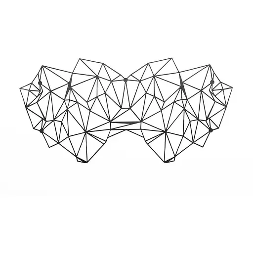 Маска на лицо Bijoux Indiscrets - Kristine Mask, виниловая, клеевое крепление, без завязок