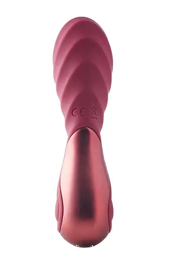 Вібратор Dreamtoys Dinky Jody F 12 см бордовий - фото 2