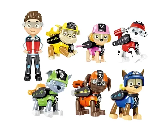 Набор игровых фигурок Щенячий патруль 7 шт. с подвижными лапками (G023E) - фото 2
