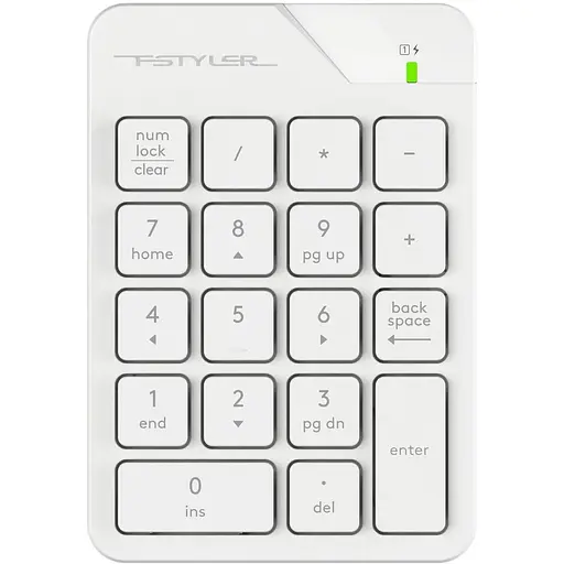 Клавіатура A4Tech Fstyler FGK21C Wireless White (Numpad) (FGK21C (White)) - фото 1