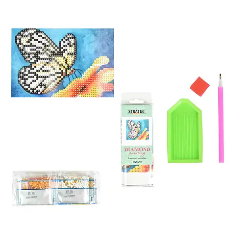 Алмазна мозаїка Чарівний метелик YAB28690, 10х15 см - фото 2