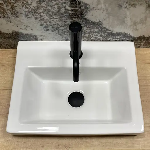 Умивальник VBI Acquaro S white врізний VBI-018056, Білий - фото 4