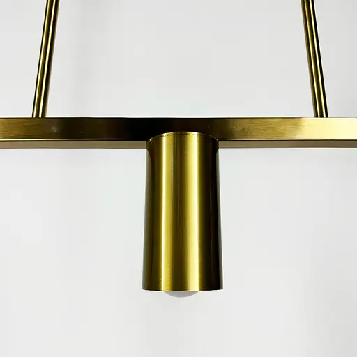 Видовжена латунна люстра Baliko з 5-ма спотами Line.F MJ 119/5 AB - фото 5