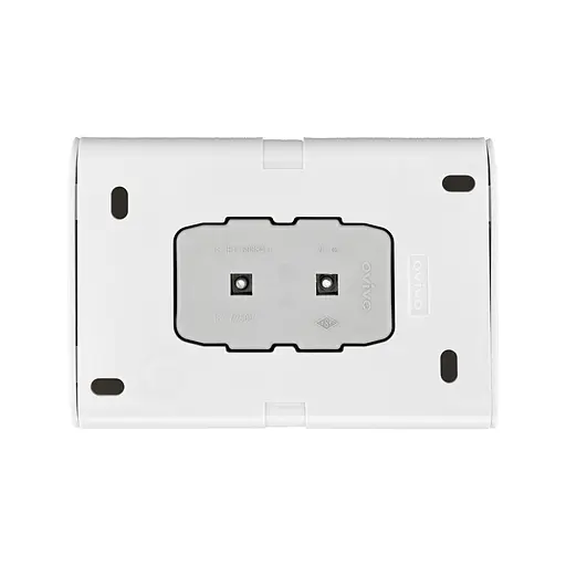 Розетка Ovivo Electric Nivo, подвійна з заземленням, накладна, біла - фото 2