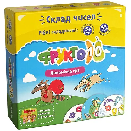 Настольная игра The Brainy Band Фрукто 10 (укр.) (УКР002) - фото 1