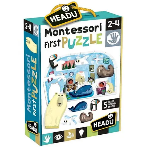 Настільна гра Headu Мій перший пазл Монтессорі. Полярний світ (First Puzzle Montessori. The Polar world) (MU24711) - фото 1