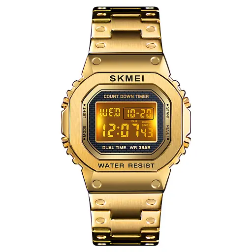 Наручний годинник чоловічий 1456GD Gold Skmei acs0030728 - фото 2