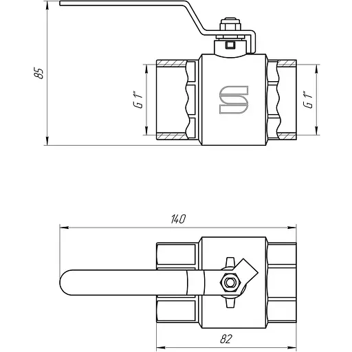 Кран кульовий прямий Selba 1″ ВВ КР SL1506 - фото 3